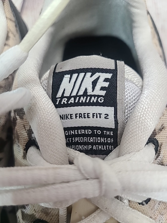 Nike Free Fit 2 Training Running Shoes Women's 9.5 Brown Beige Specks Camouflage - Picture 4 of 12